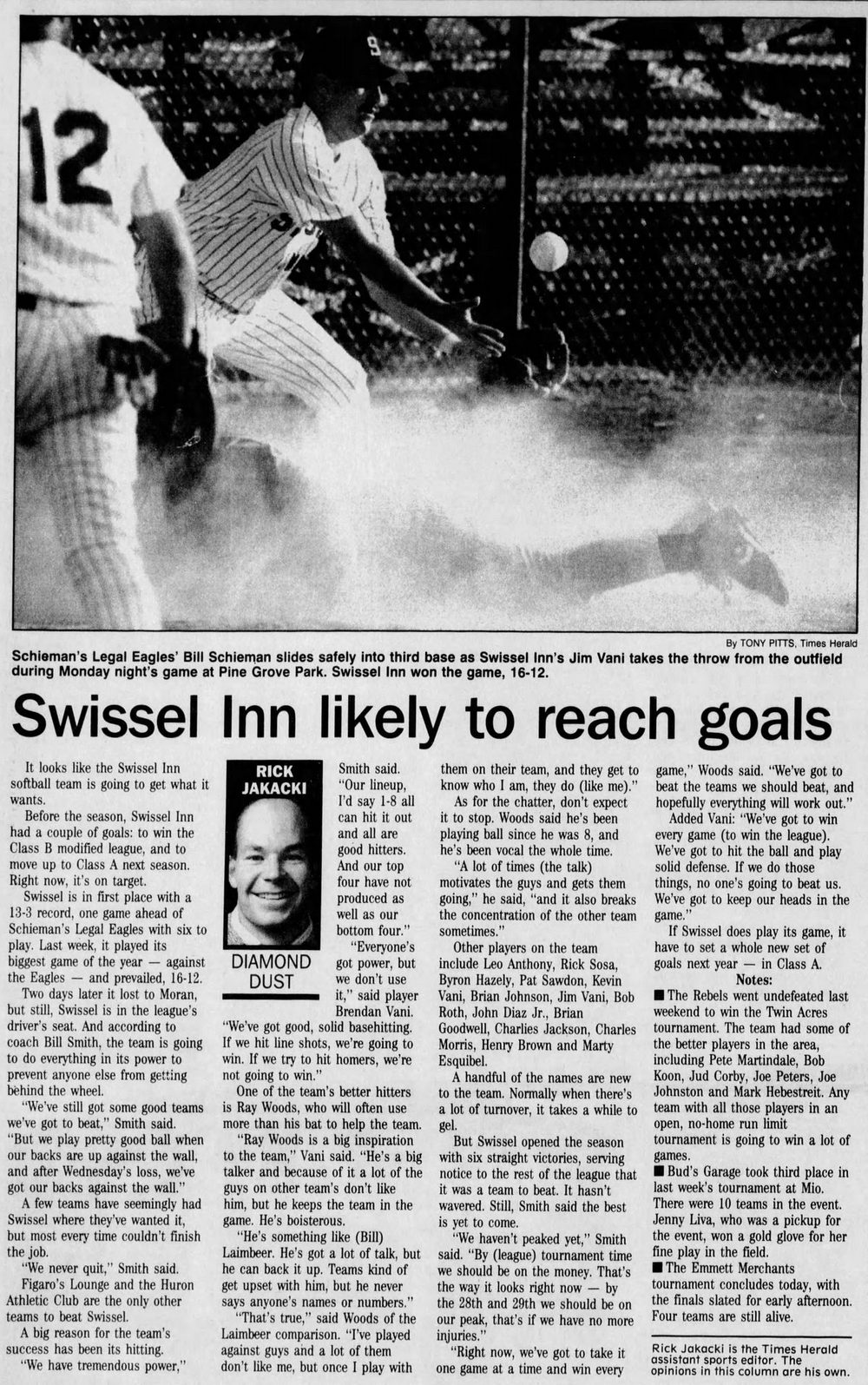 Swissel Inn - Jul 17 1994 Article (newer photo)